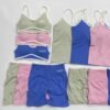 Two-Piece Active Set – Bra or Tee with Shorts